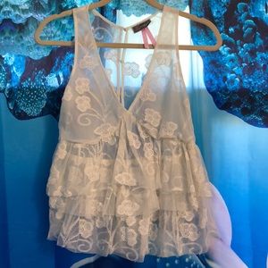 Fancy blouse with ruffles by Lipsy size 6